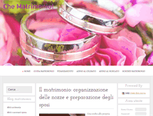 Tablet Screenshot of chematrimonio.com